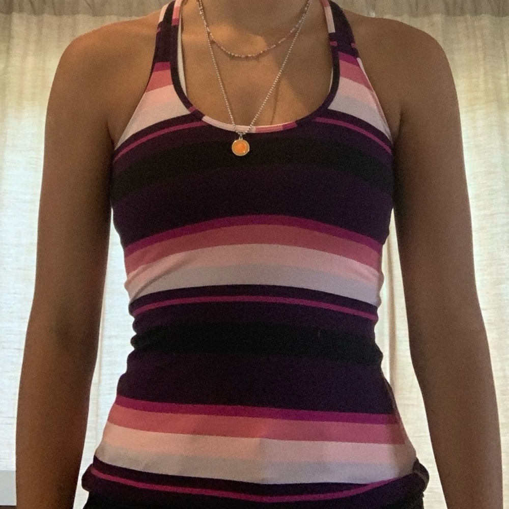 Multi Colored Lululemon tank top that is in great quality.